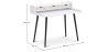 Buy Desk Table Wooden Design Scandinavian Style - Amund Natural Wood / White 59983 - in the EU