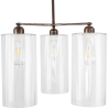 Buy Industrial Style Ceiling Lamp Glass and Metal - Liam Bronze 59988 with a guarantee