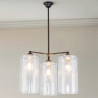 Buy Industrial Style Ceiling Lamp Glass and Metal - Liam Bronze 59988 - prices