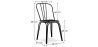 Buy Industrial Style Metal and Light Wood Chair - Gillet Black 59989 home delivery
