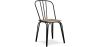 Buy Industrial Style Metal and Light Wood Chair - Gillet Black 59989 - in the EU