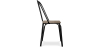 Buy Industrial Style Metal and Light Wood Chair - Gillet Black 59989 - in the EU