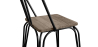 Buy Industrial Style Metal and Light Wood Chair - Gillet Black 59989 at MyFaktory