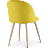 Buy Dining Chair - Velvet Upholstered - Scandinavian Style - Bennett Yellow 59990 - prices