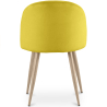 Buy Dining Chair - Velvet Upholstered - Scandinavian Style - Bennett Yellow 59990 at MyFaktory