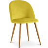 Buy Dining Chair - Velvet Upholstered - Scandinavian Style - Bennett Yellow 59990 at MyFaktory