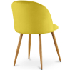 Buy Dining Chair - Velvet Upholstered - Scandinavian Style - Bennett Yellow 59990 with a guarantee