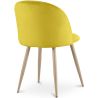 Buy Dining Chair - Velvet Upholstered - Scandinavian Style - Bennett Yellow 59990 home delivery