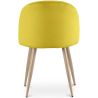 Buy Dining Chair - Velvet Upholstered - Scandinavian Style - Bennett Yellow 59990 with a guarantee