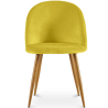 Buy Dining Chair - Velvet Upholstered - Scandinavian Style - Bennett Yellow 59990 - in the EU