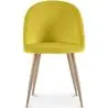 Buy Dining Chair - Velvet Upholstered - Scandinavian Style - Bennett Yellow 59990 - in the EU