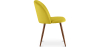 Buy Dining Chair - Upholstered in Velvet - Scandinavian Design - Bennett Yellow 59991 home delivery