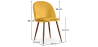 Buy Dining Chair - Upholstered in Velvet - Scandinavian Design - Bennett Yellow 59991 at MyFaktory