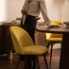 Buy Dining Chair - Upholstered in Velvet - Scandinavian Design - Bennett Yellow 59991 with a guarantee