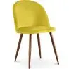 Buy Dining Chair - Upholstered in Velvet - Scandinavian Design - Bennett Yellow 59991 at MyFaktory