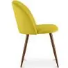 Buy Dining Chair - Upholstered in Velvet - Scandinavian Design - Bennett Yellow 59991 in the Europe