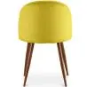 Buy Dining Chair - Upholstered in Velvet - Scandinavian Design - Bennett Yellow 59991 with a guarantee