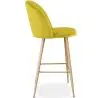Buy Velvet Upholstered Stool - Scandinavian Design - Bennett Yellow 59992 home delivery