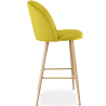 Buy Velvet Upholstered Stool - Scandinavian Design - Bennett Yellow 59992 at MyFaktory