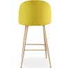 Buy Velvet Upholstered Stool - Scandinavian Design - Bennett Yellow 59992 in the Europe
