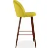 Buy Velvet Upholstered Stool - Scandinavian Design - Bennett Yellow 59993 - prices