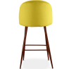 Buy Velvet Upholstered Stool - Scandinavian Design - Bennett Yellow 59993 in the Europe