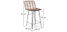 Buy Bar Stool Design Boho Bali Synthetic Wicker 65cm - Kimi Natural wood 59994 in the Europe