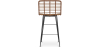 Buy Bar Stool Design Boho Bali Synthetic Wicker 65cm - Kimi Natural wood 59994 - in the EU