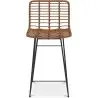 Buy Bar Stool Design Boho Bali Synthetic Wicker 65cm - Kimi Natural wood 59994 - in the EU