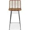 Buy Bar Stool Design Boho Bali Synthetic Wicker 75cm - Kimi Natural wood 59995 - in the EU