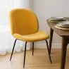 Buy Dining Chair Accent Velvet Upholstered Retro Design - Cyrus Mustard 59996 - prices