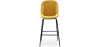 Buy Bar Stool Accent Velvet Upholstered Retro Design 73cm - Elias Mustard 59997 in the Europe