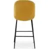 Buy Bar Stool Accent Velvet Upholstered Retro Design 73cm - Elias Mustard 59997 with a guarantee