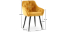 Buy Dining Chair with Armrests - Upholstered in Velvet - Carrol Yellow 59998 - in the EU