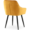 Buy Dining Chair with Armrests - Upholstered in Velvet - Carrol Yellow 59998 in the Europe