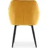 Buy Dining Chair with Armrests - Upholstered in Velvet - Carrol Yellow 59998 with a guarantee