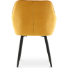 Buy Dining Chair with Armrests - Upholstered in Velvet - Carrol Yellow 59998 home delivery