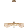 Buy Hanging Lamp Design Boho Bali Woven Bamboo - Imani Gold 60001 - prices