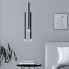 Buy Scandinavian Metal LED Pendant Lamp (60cm) - Blina Black 60003 - in the EU