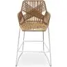 Buy Bar Stool Design Boho Bali Rattan Synthetic 75cm - Zane Natural wood 60005 - in the EU