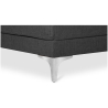 Buy Design Living-room Corner Sofa (5 seats) - Right Angle - Fabric Dark grey 26731 in the Europe