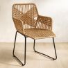 Buy Garden Dining Chair Design Boho Bali Rattan Synthetic - Zane Black 60015 - prices