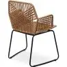 Buy Garden Dining Chair Design Boho Bali Rattan Synthetic - Zane Black 60015 in the Europe