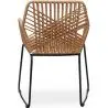 Buy Garden Dining Chair Design Boho Bali Rattan Synthetic - Zane Black 60015 home delivery