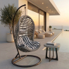 Buy Hanging Garden Chair Rattan Synthetic Design Boho Bali Egg Style - Etania Grey 60017 in the Europe