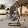 Buy Hanging Garden Chair Rattan Synthetic Design Boho Bali Egg Style - Etania Grey 60017 at MyFaktory
