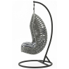 Buy Hanging Garden Chair Rattan Synthetic Design Boho Bali Egg Style - Etania Grey 60017 - in the EU