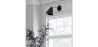 Buy Wall lamp with adjustable shade in scandinavian style, metal - Roser Black 60022 - prices
