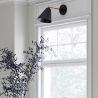 Buy Wall lamp with adjustable shade in scandinavian style, metal - Roser Black 60022 - in the EU