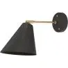 Buy Wall lamp with adjustable shade in scandinavian style, metal - Roser Black 60022 - prices